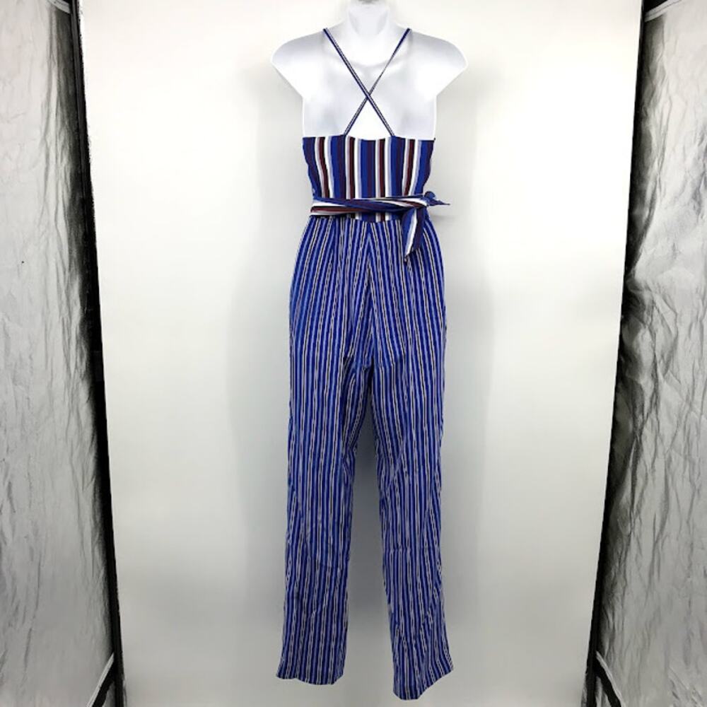Rag & Bone Felix Stripe Jumpsuit 0 Surplice V-Nec… - image 3
